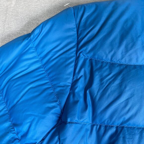 Mountain Hardwear Puffer Jacket Coat Womens Small Blue Down Filled Fleece Lined - Picture 8 of 14